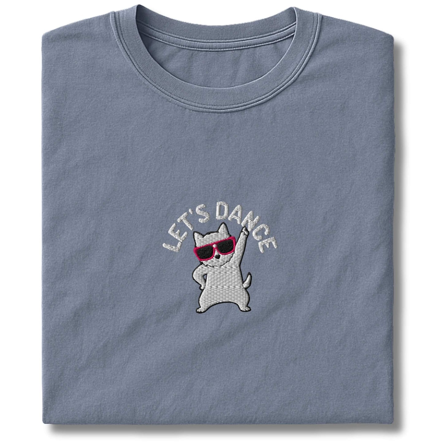 Embroidered westie Lets Dance T-Shirt