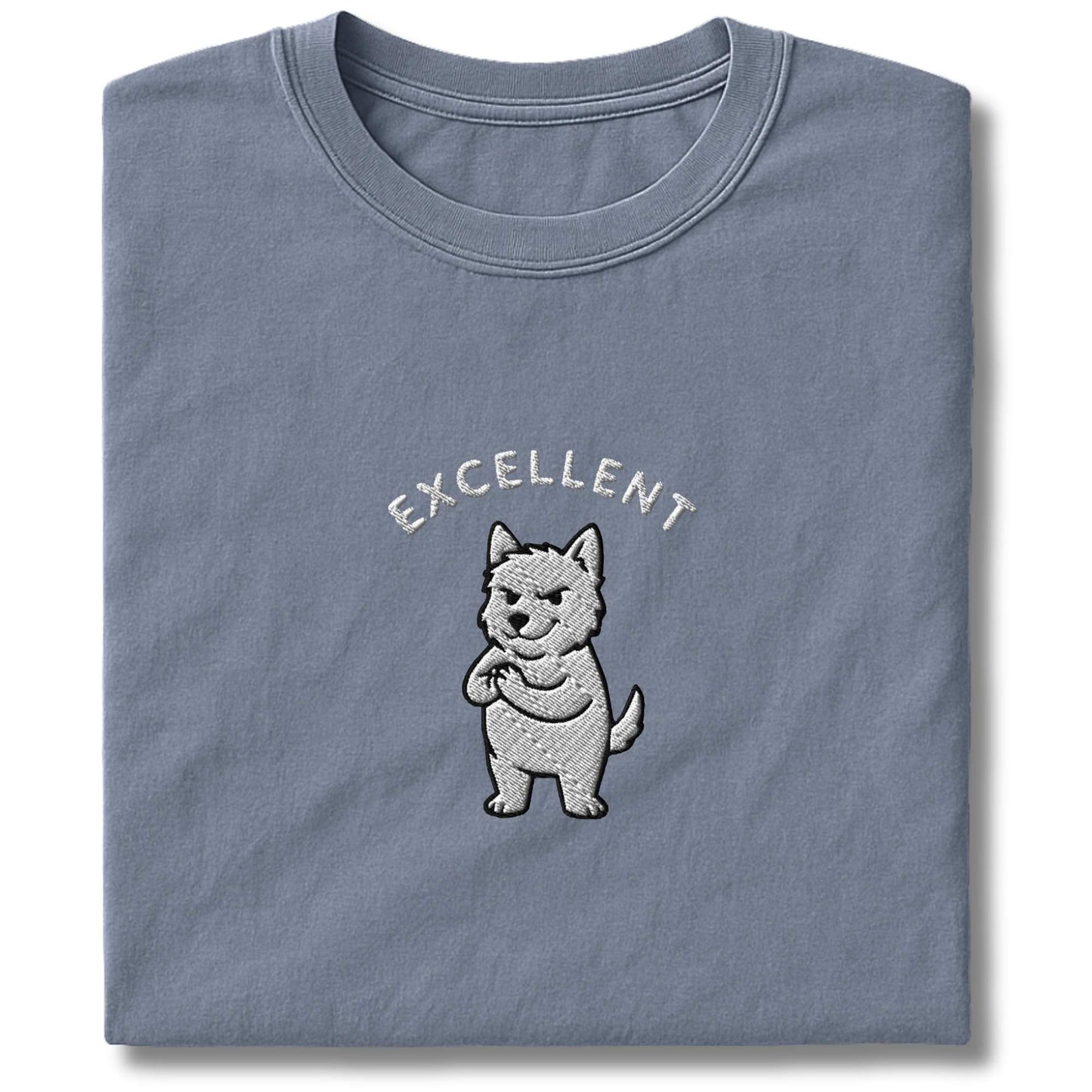 Embroidered Westie Excellent T-Shirt