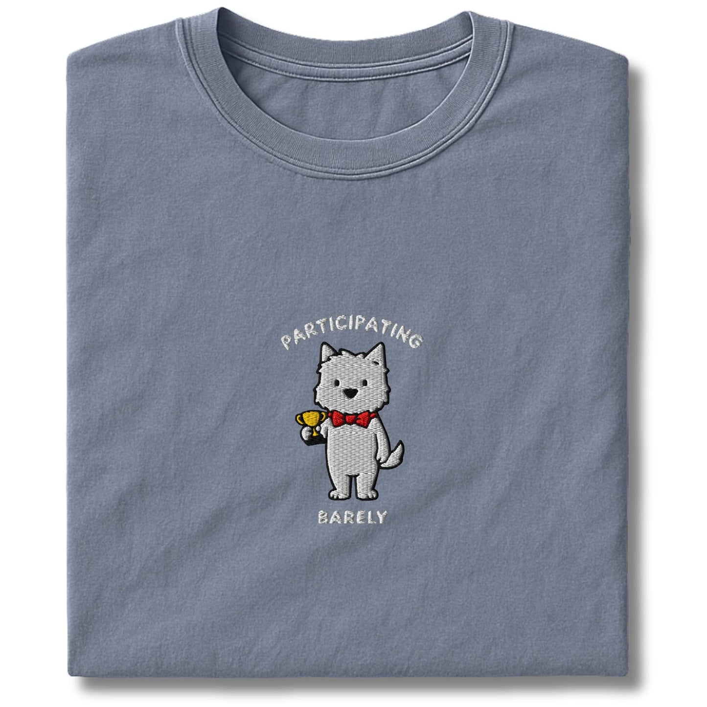 Embroidered Westie Participating T-Shirt