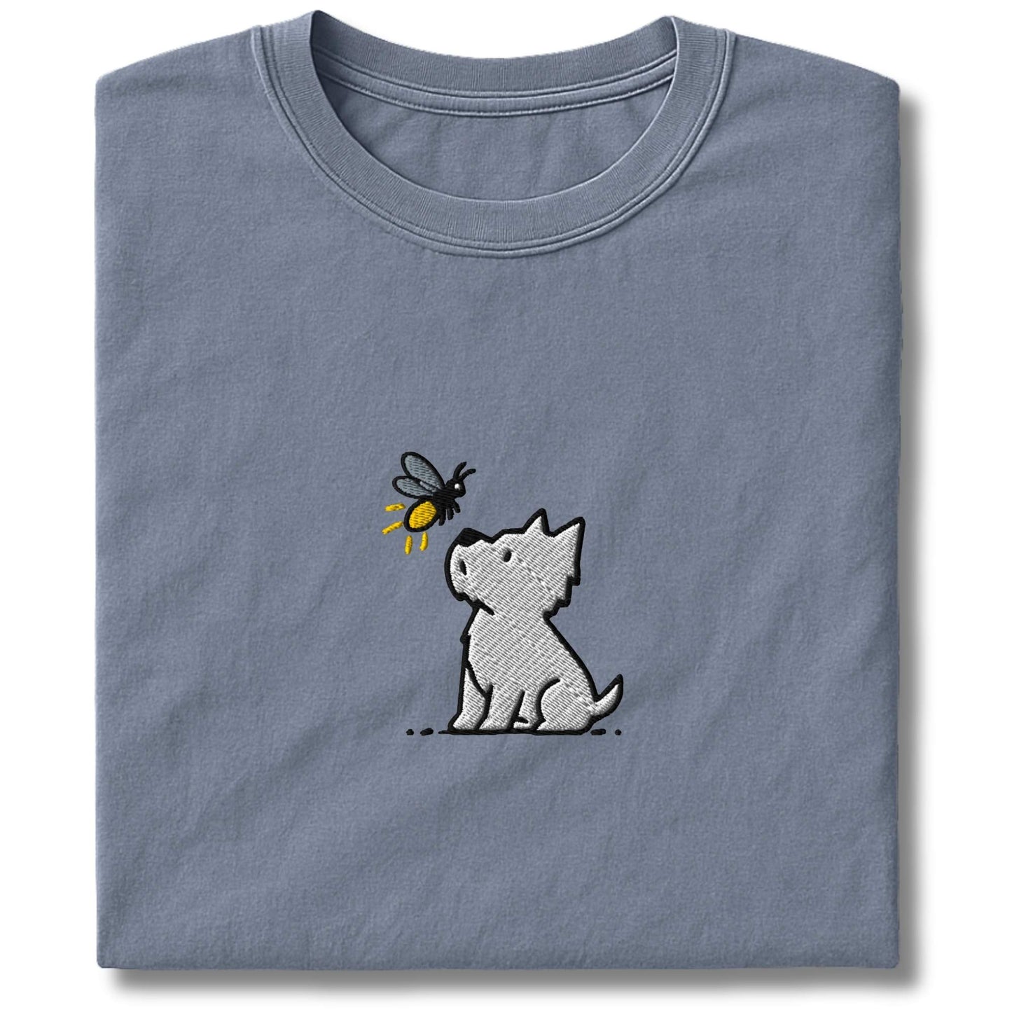 Embroidered Westie and Firefly T-Shirt