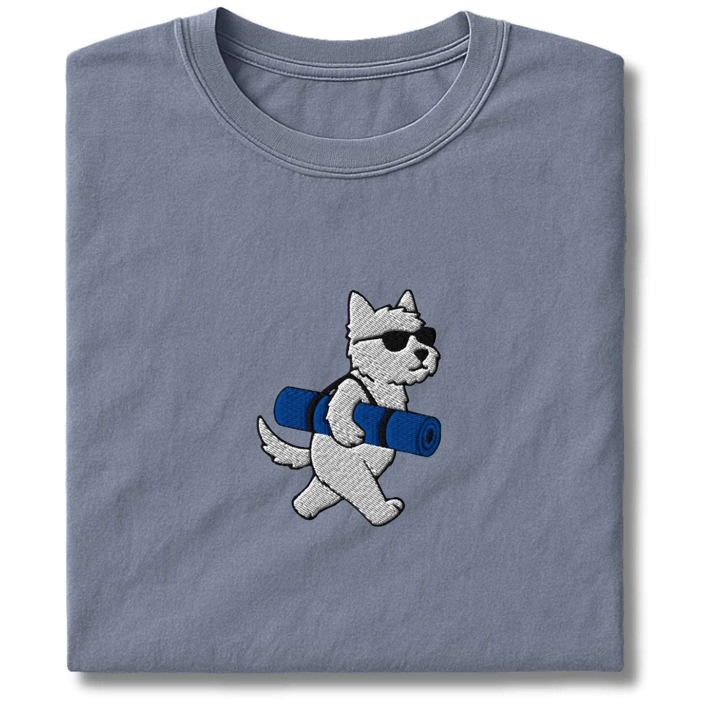 Embroidered Westie Yoga T-Shirt