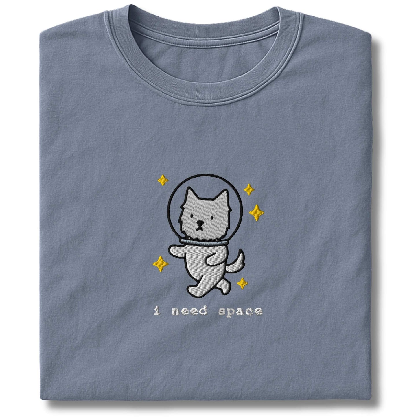 Embroidered Westie I Need Space T-Shirt