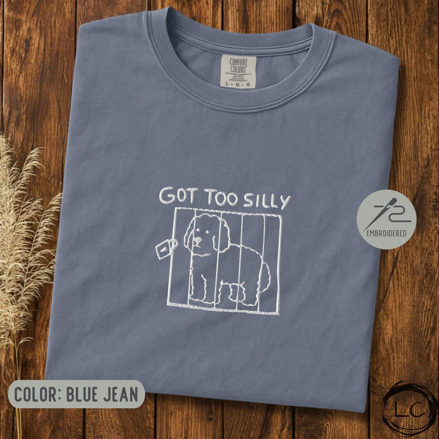 Embroidered Sheepadoodle Got Too Silly T-Shirt