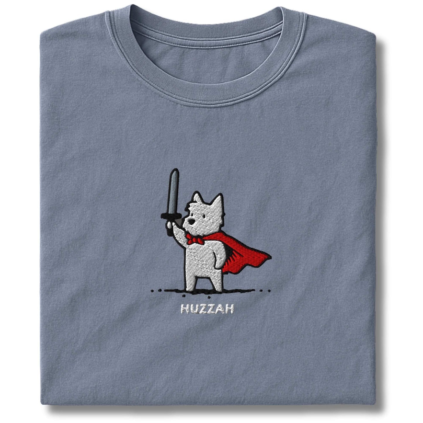 Embroidered Westie Huzzah T-Shirt