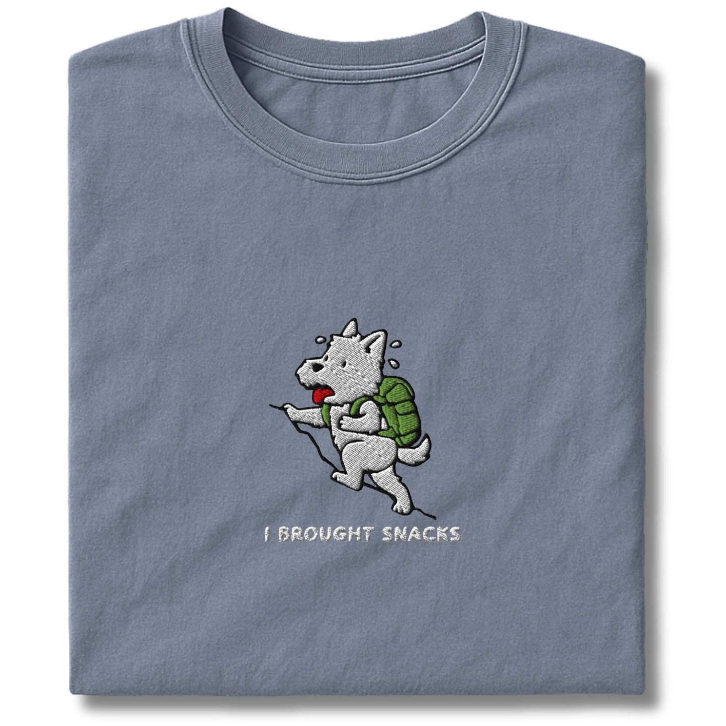 Embroidered Westie I Brought Snacks T-Shirt