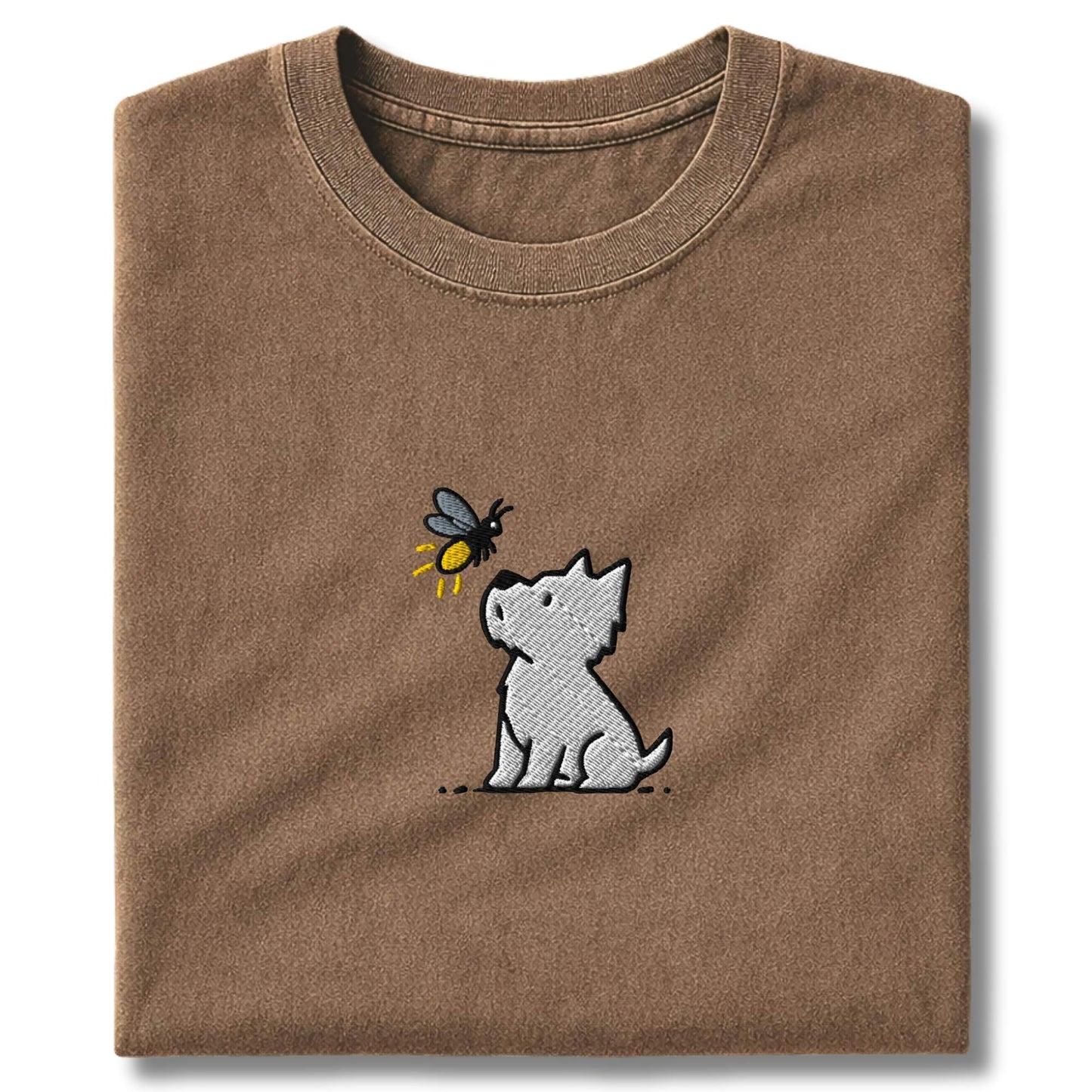 Embroidered Westie and Firefly T-Shirt