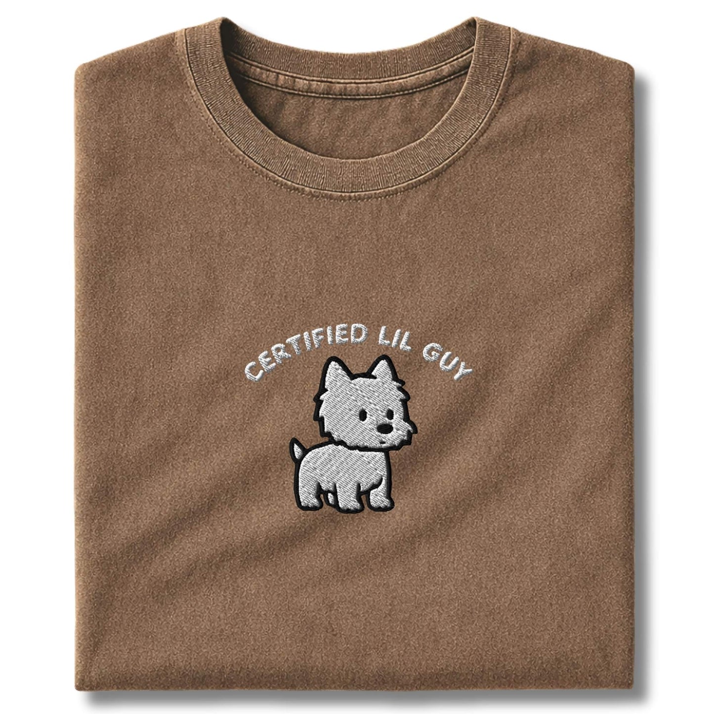 Embroidered Westie Certified Lil Guy T-Shirt