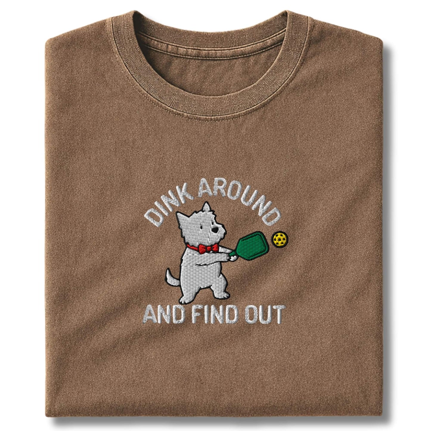 Embroidered Westie Dink Around T-Shirt