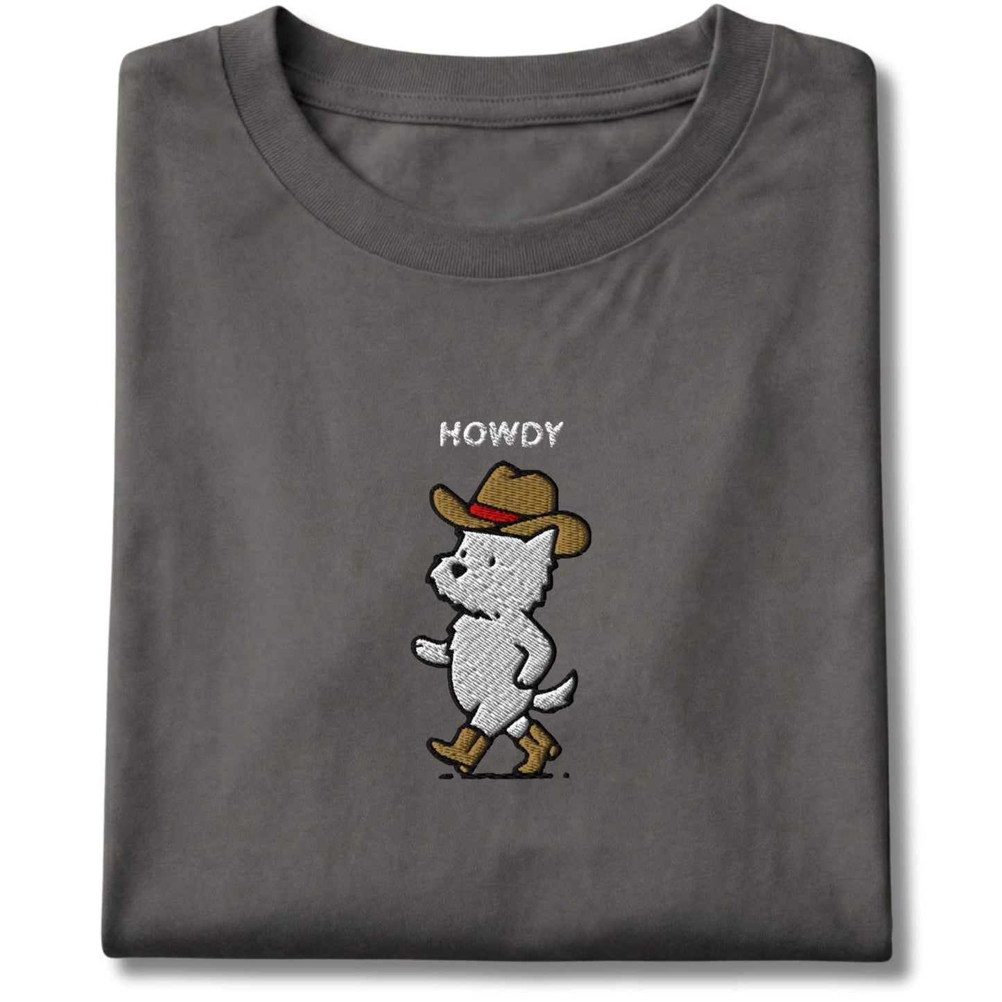 Embroidered Westie Overstimulated Tee