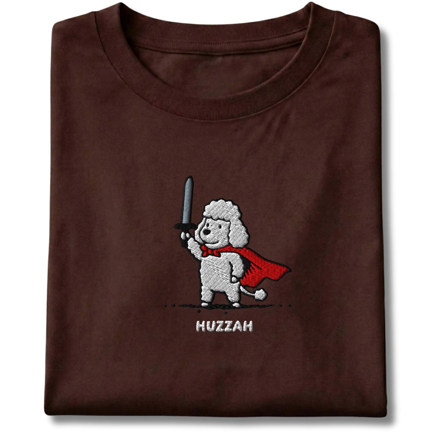 Embroidered Poodle Huzzah Tee