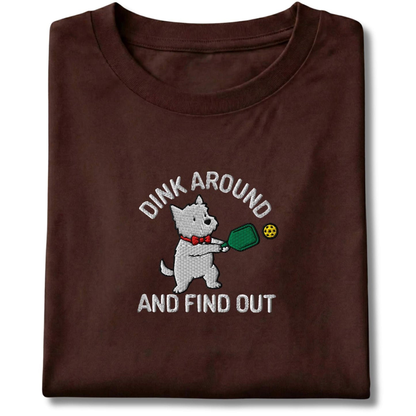 Embroidered Westie Dink Around Tee