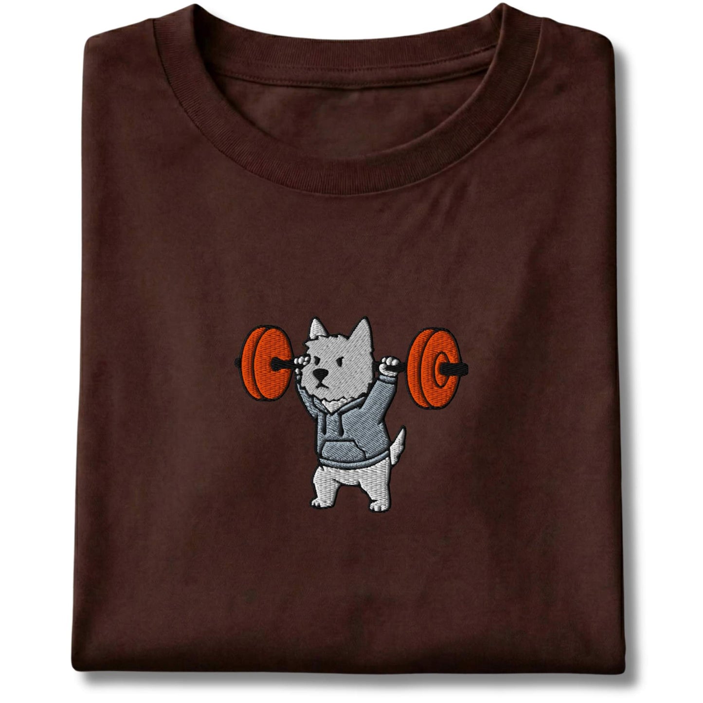 Embroidered Westie Overhead Press Tee