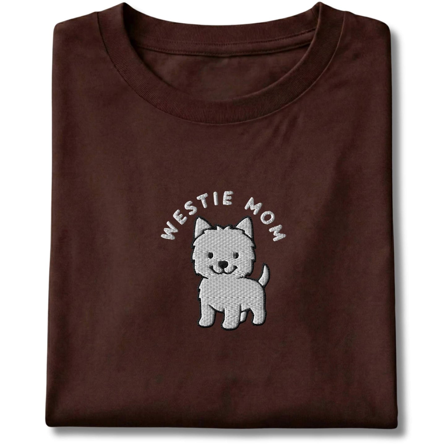 Embroidered Westie Mom Tee