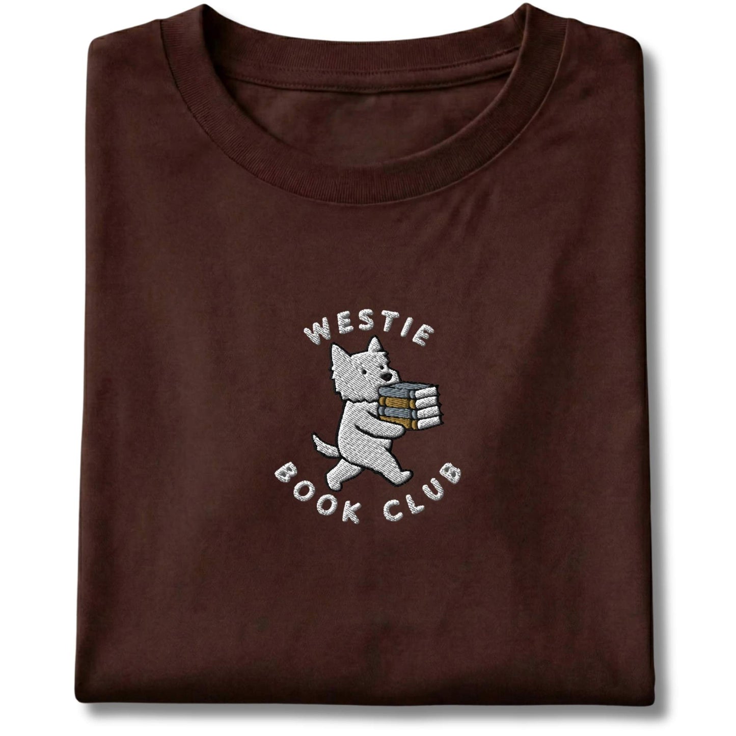 Embroidered Westie Book Club Tee
