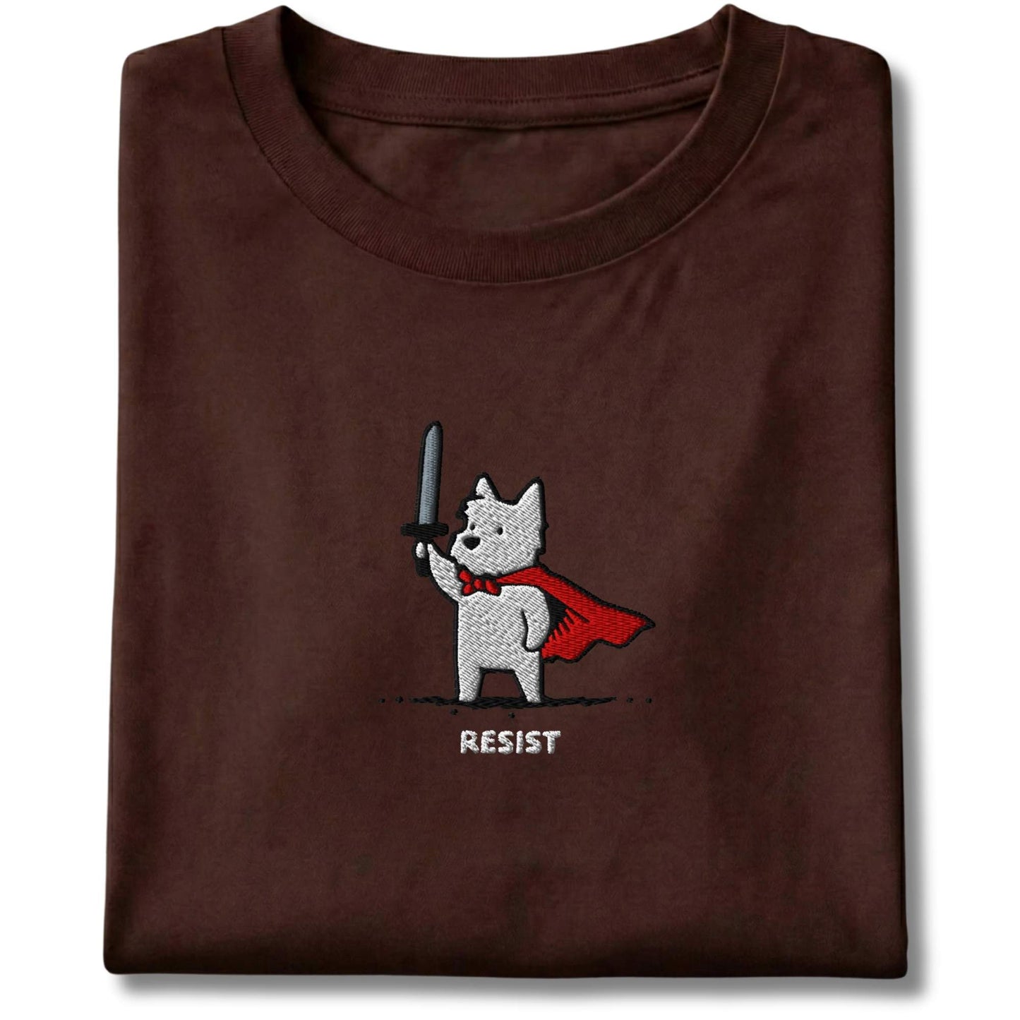 Embroidered Westie Resist Tee