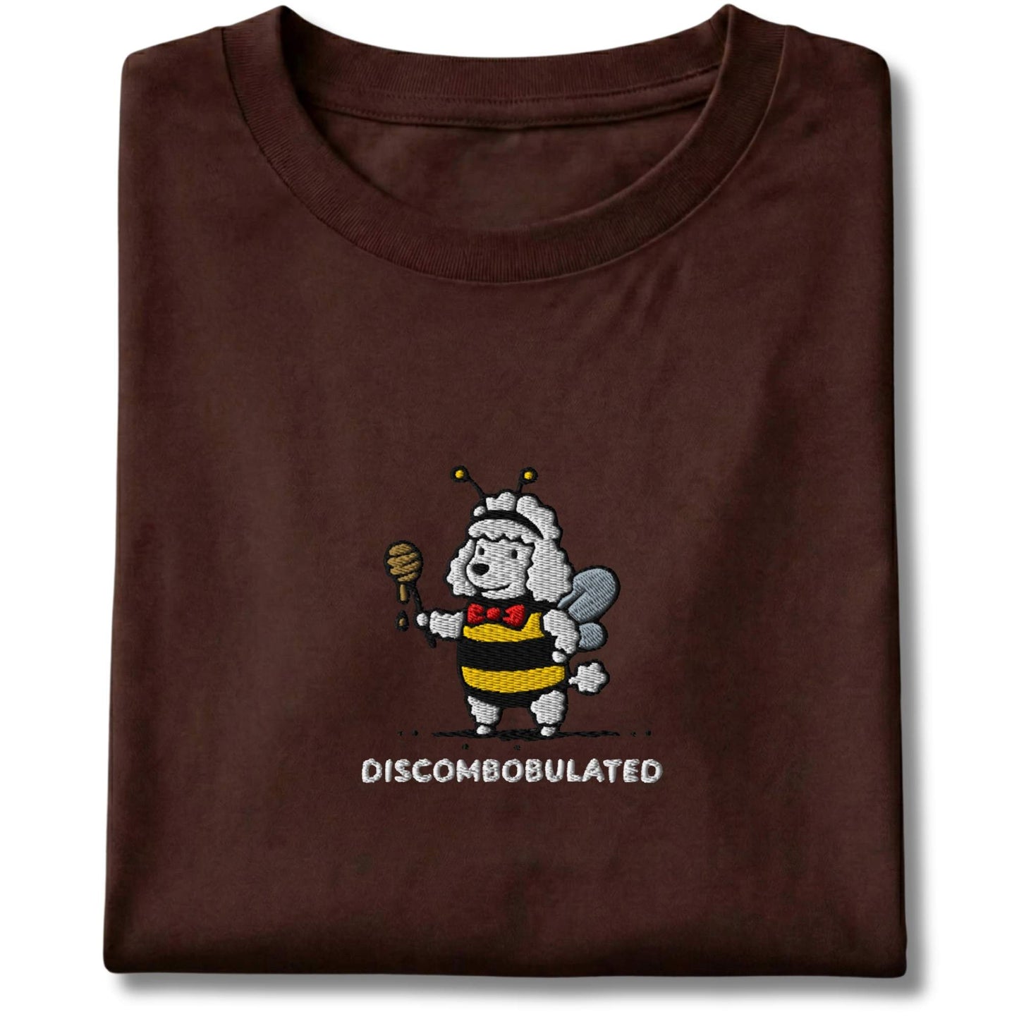 Embroidered Poodle Discombobulated Tee
