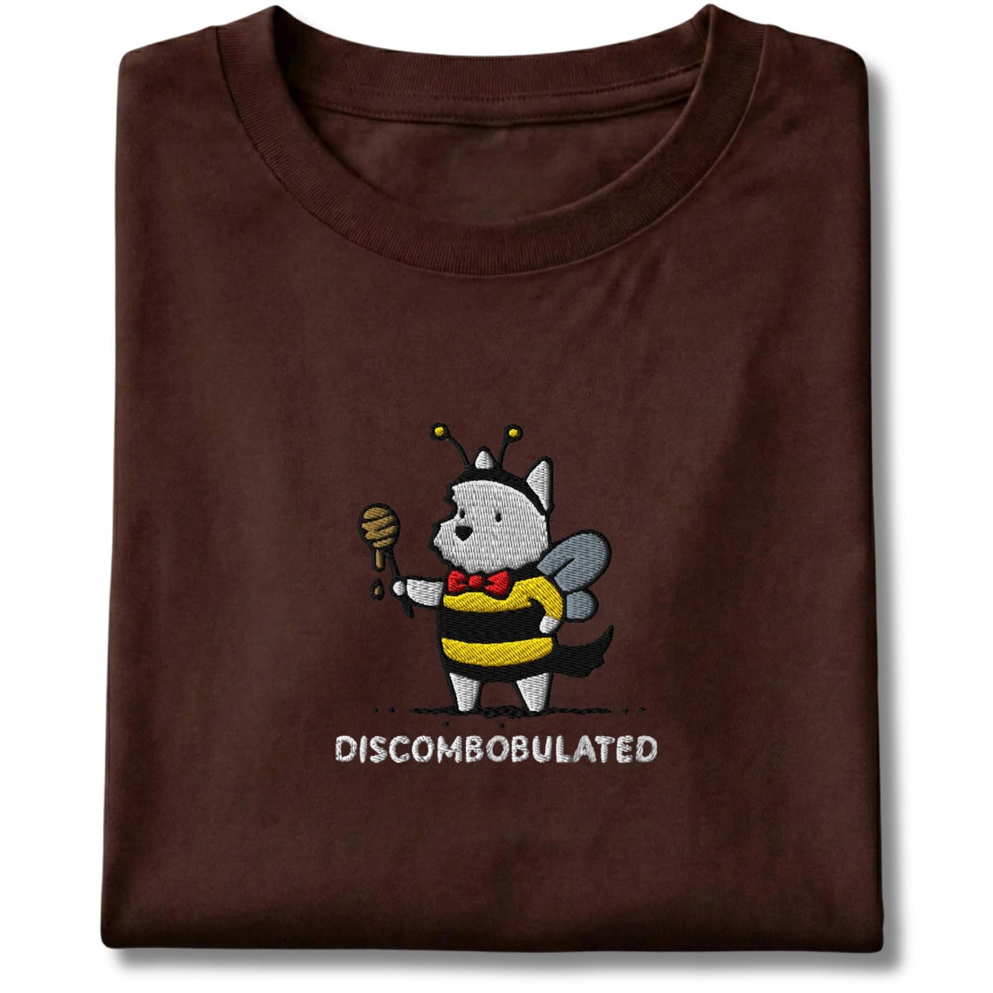 Embroidered Westie Discombobulated Tee