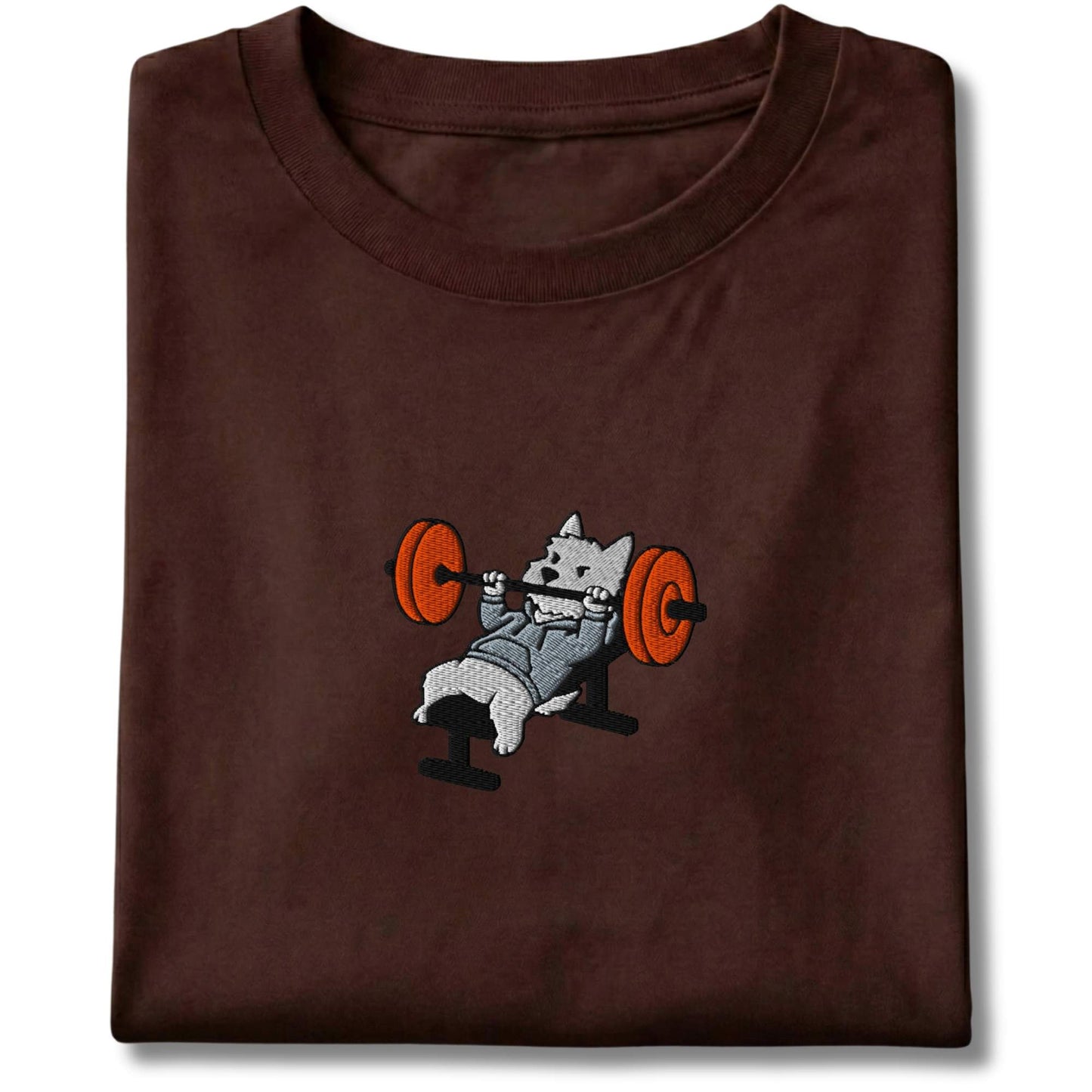 Embroidered Westie Bench Press Tee