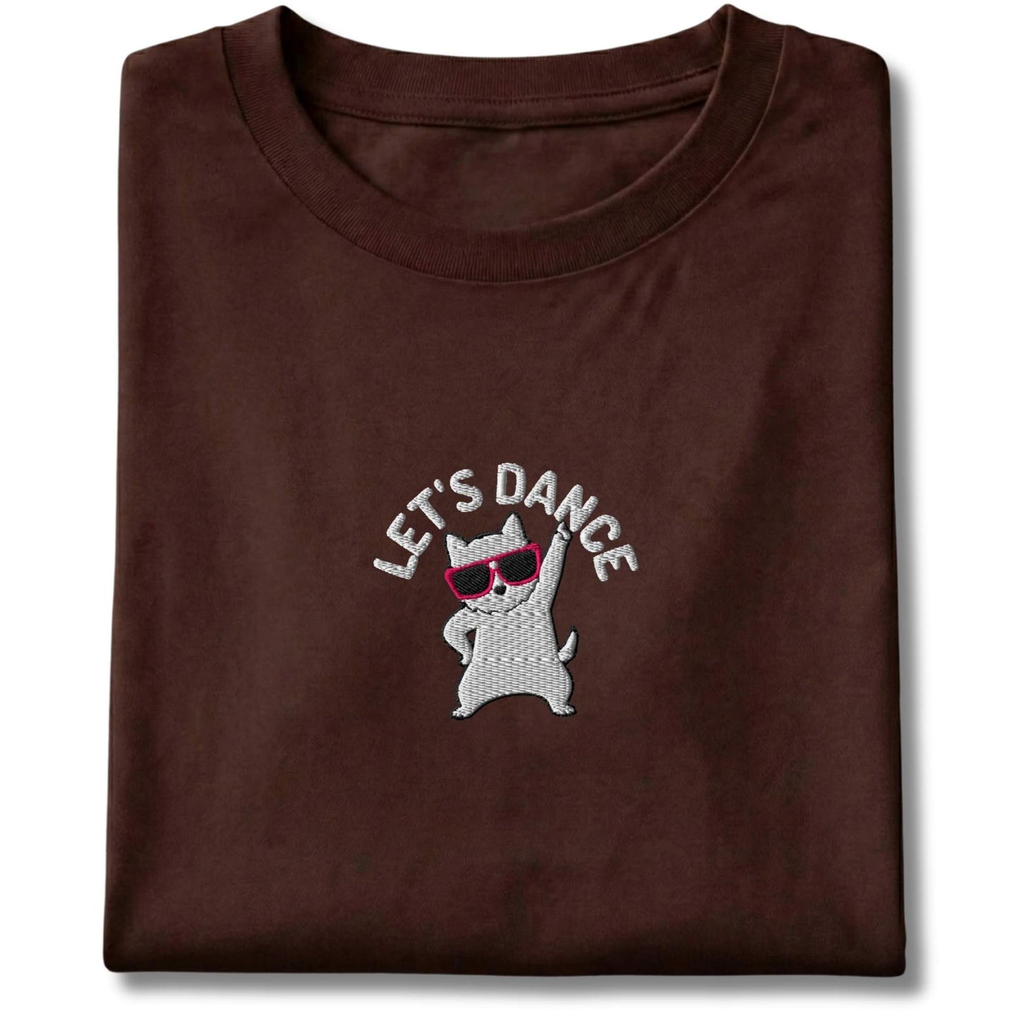 Embroidered westie Lets Dance Tee
