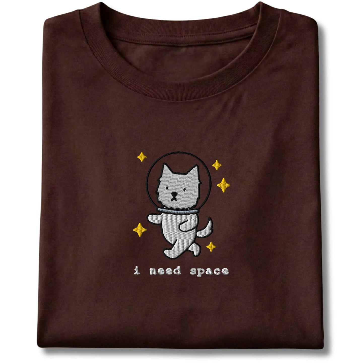 Embroidered Westie I Need Space Tee