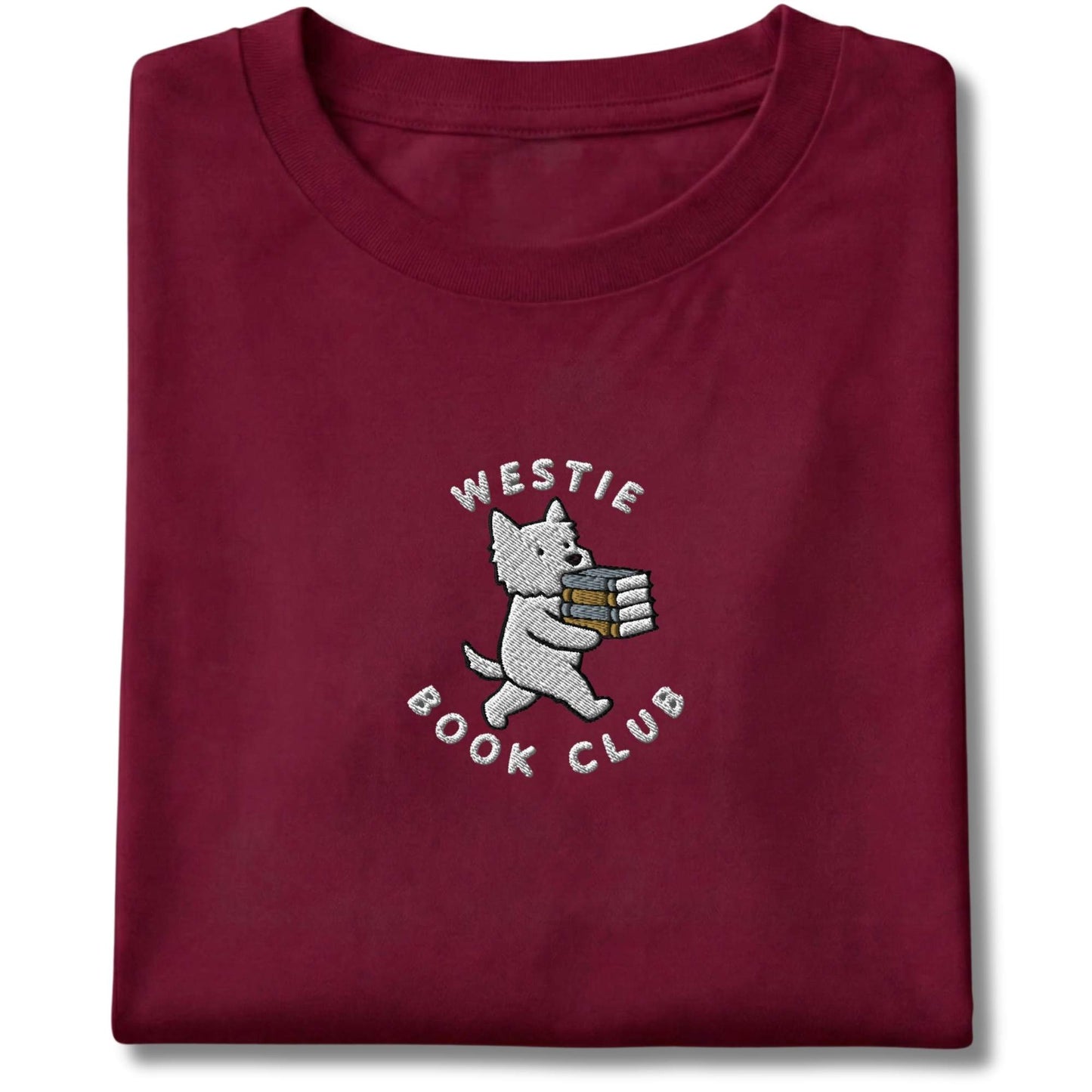 Embroidered Westie Book Club Tee