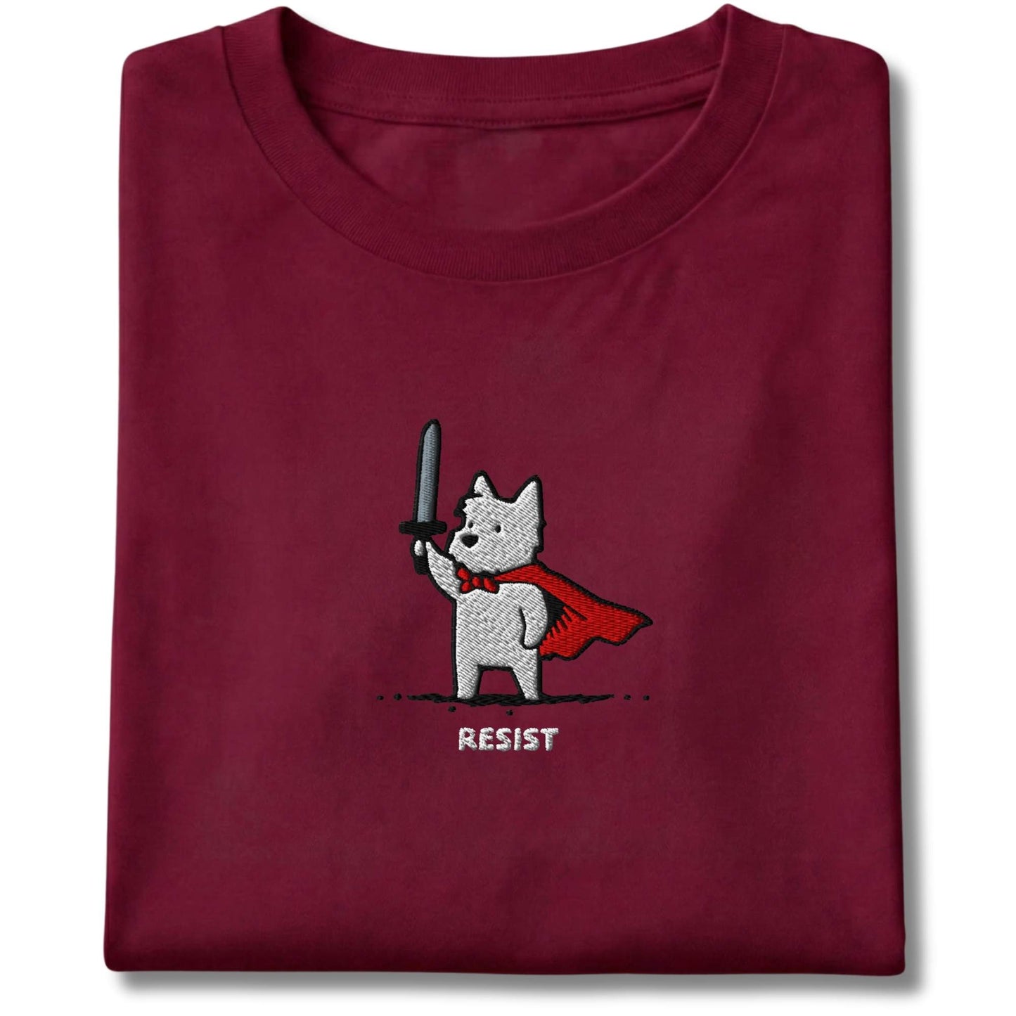 Embroidered Westie Resist Tee