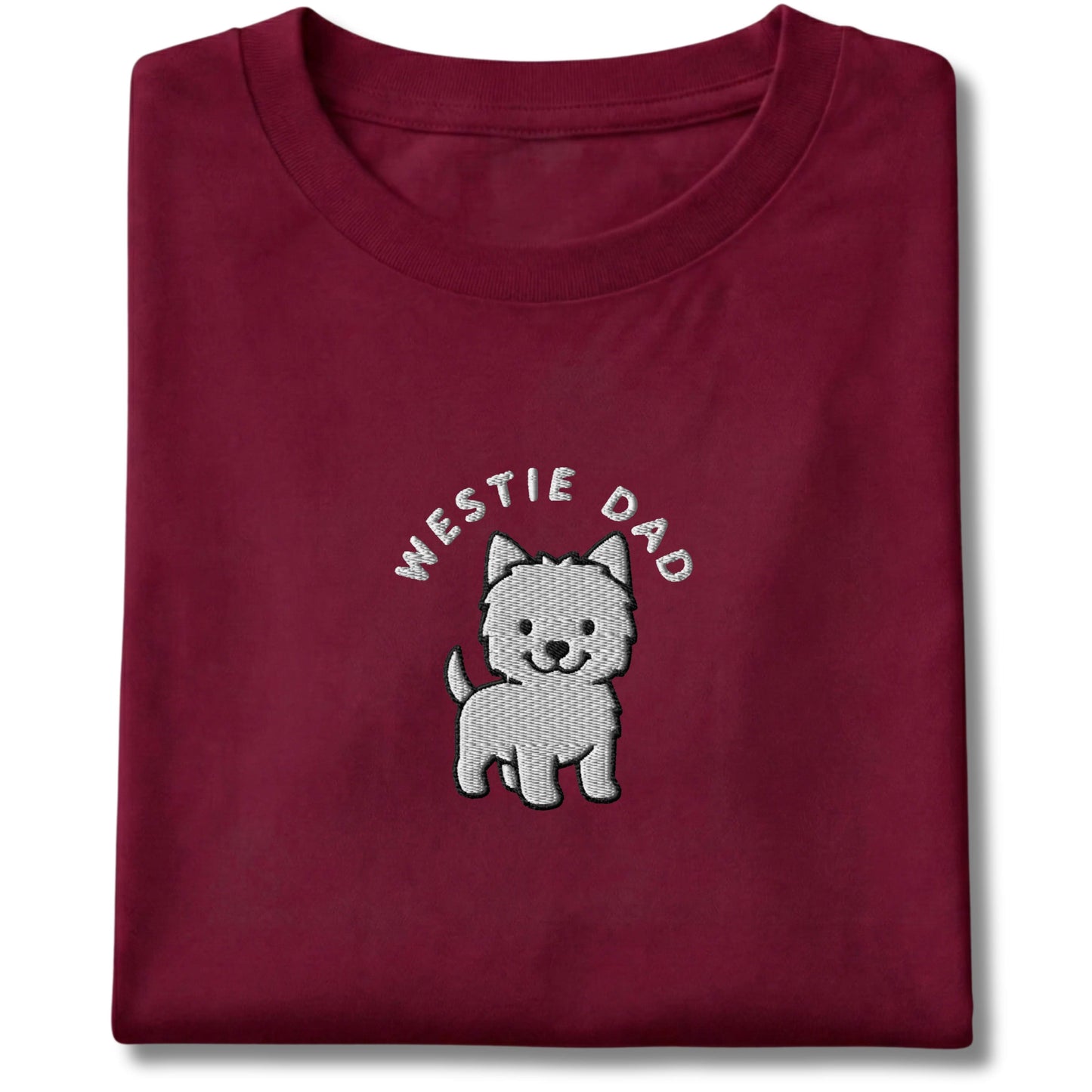 Embroidered Westie Dad Tee