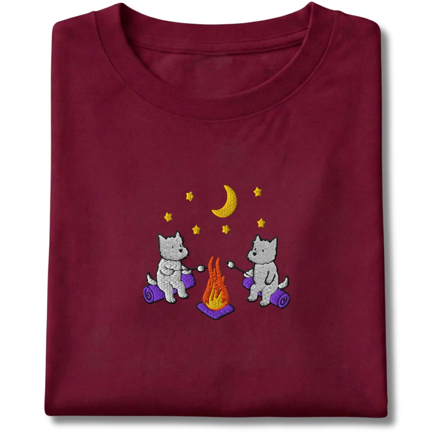 Embroidered Westie Campfire Tee