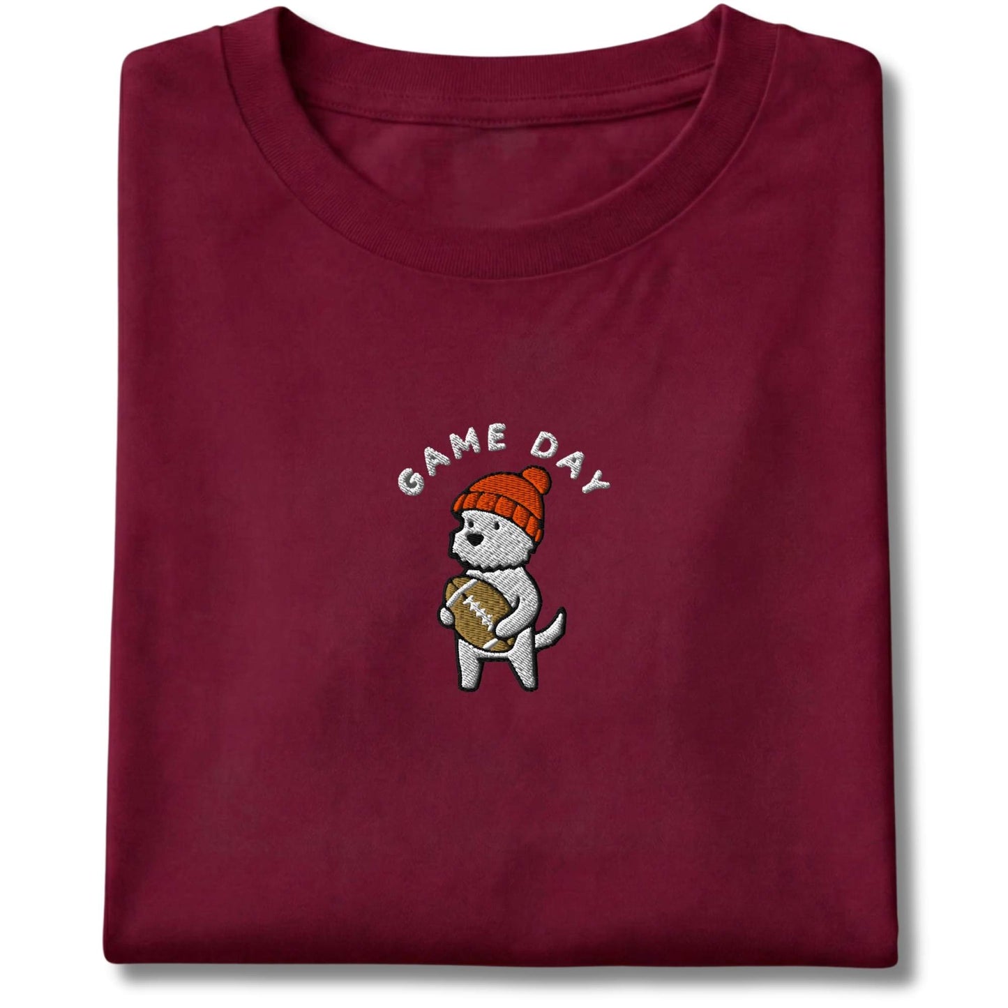 Embroidered Westie Game Day Tee