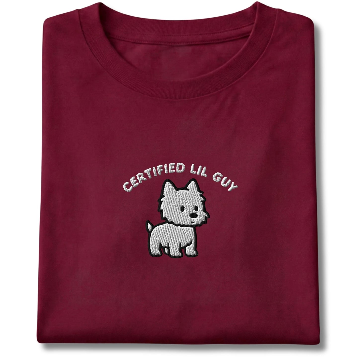 Embroidered Westie Certified Lil Guy Tee