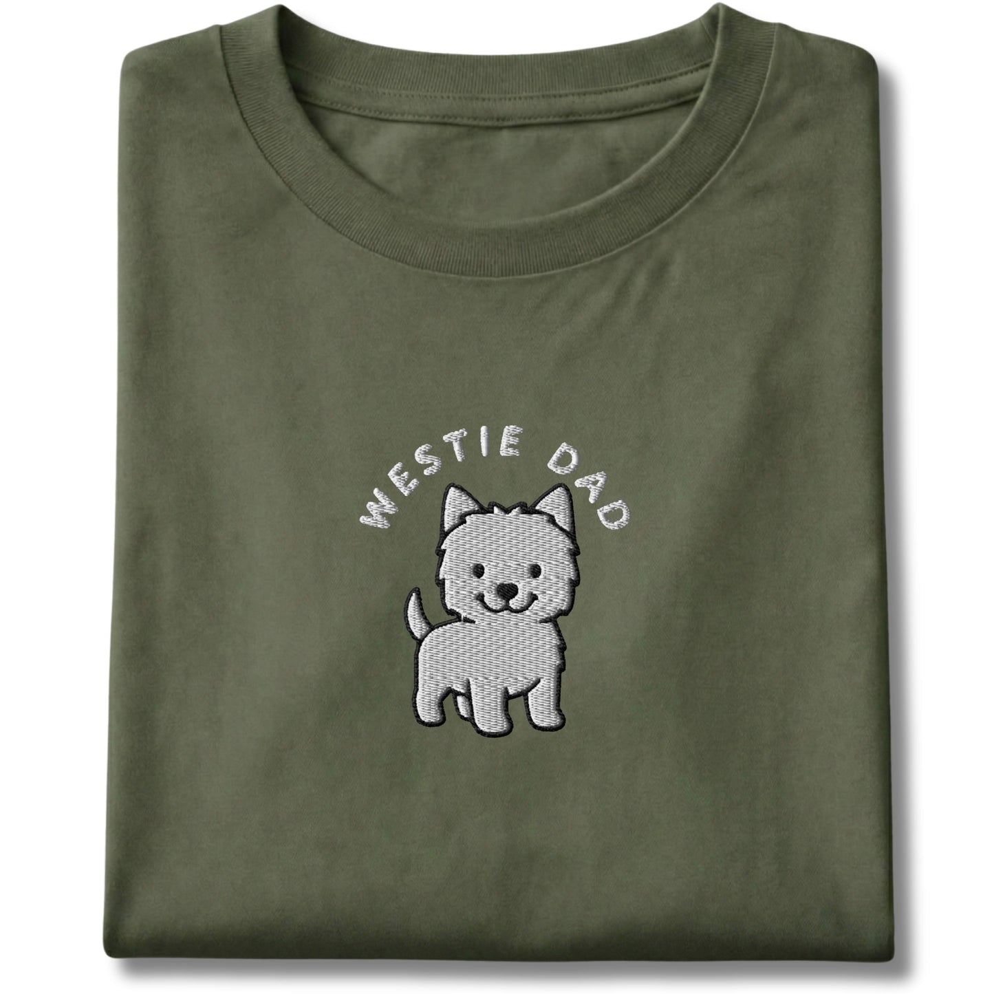 Embroidered Westie Dad Tee