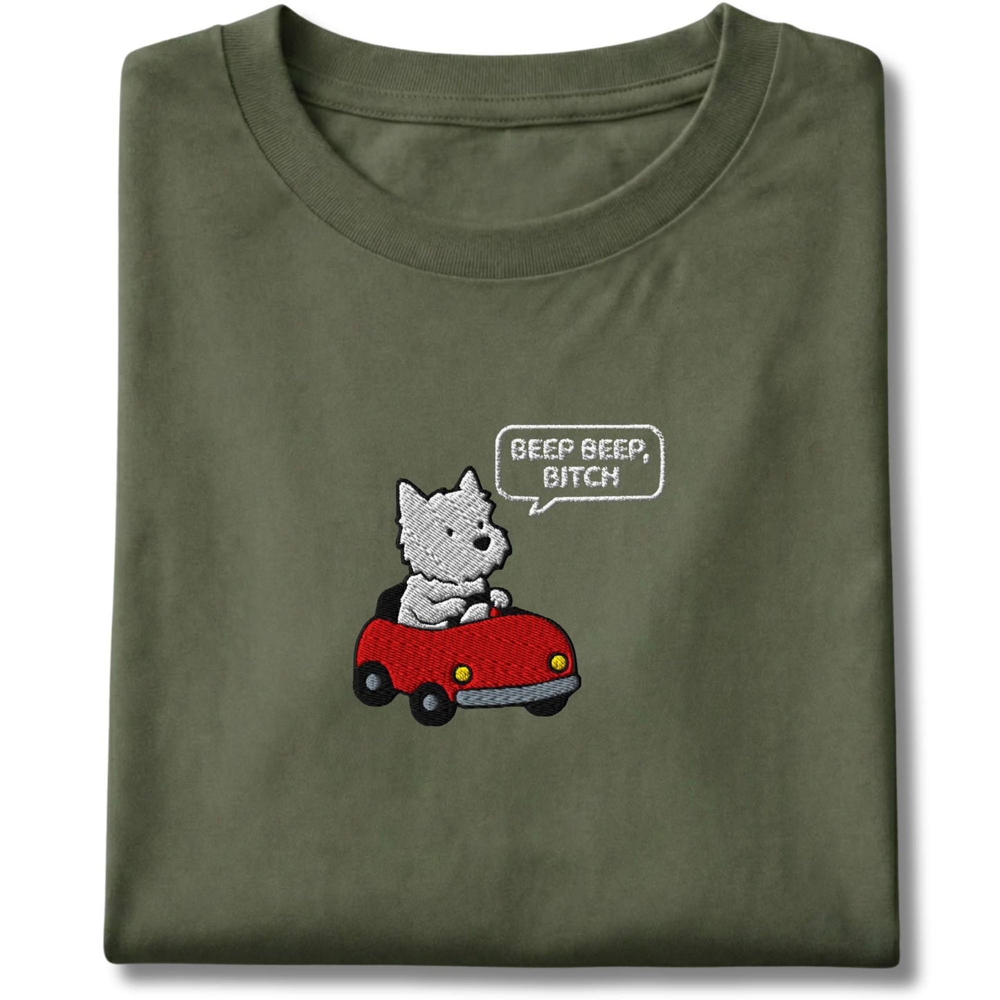 Embroidered Westie Road Rage Tee