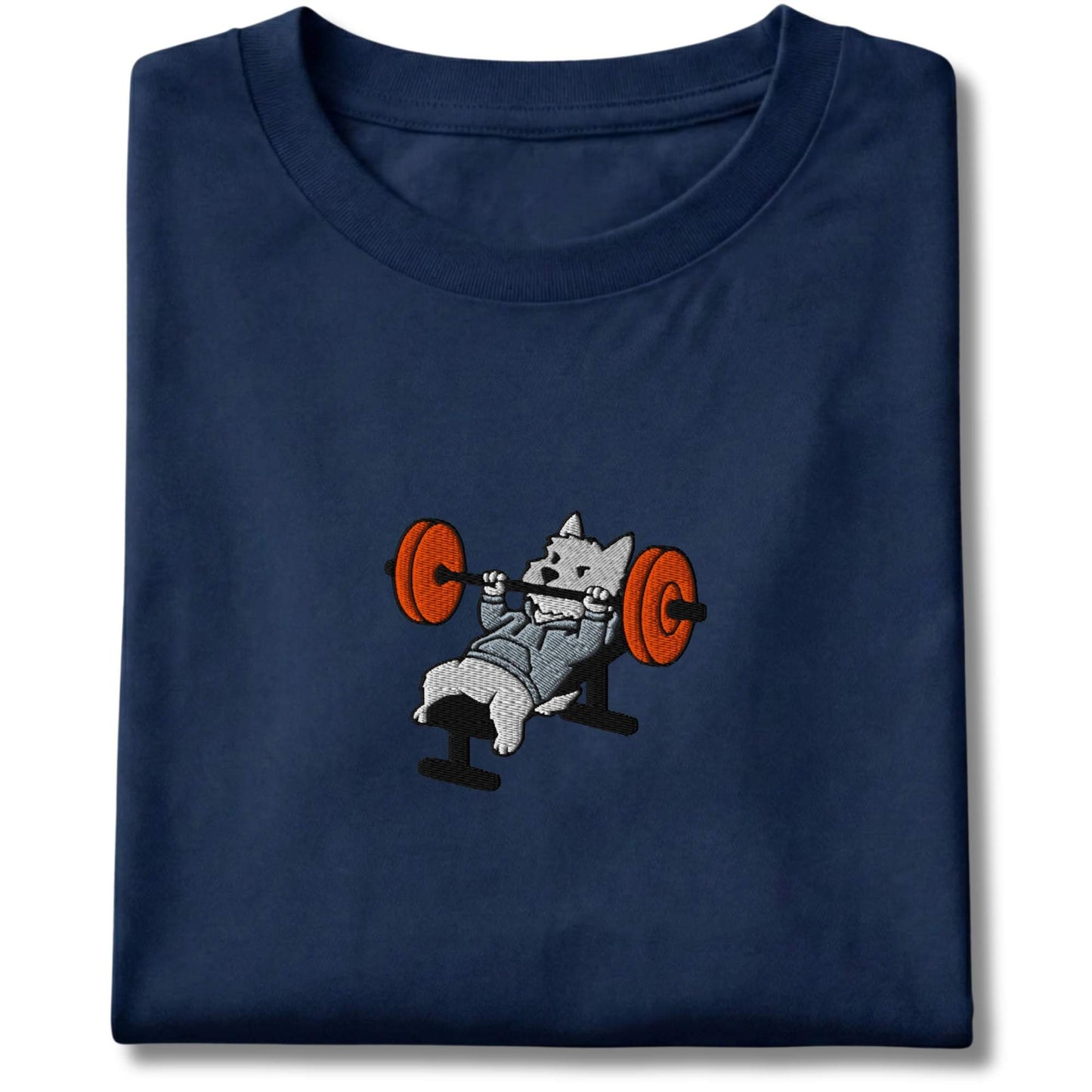 Embroidered Westie Bench Press Tee