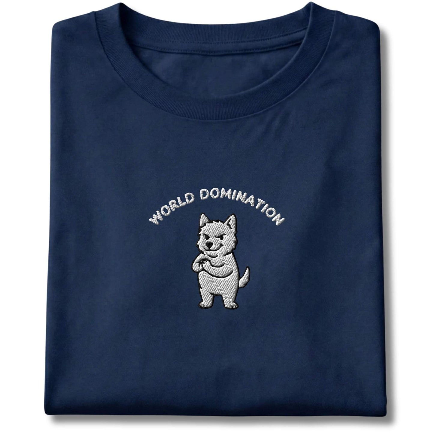 Embroidered Westie World Domination Tee