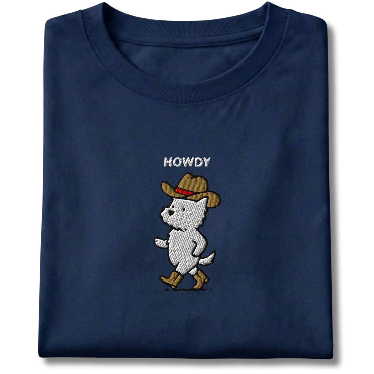 Embroidered Westie Overstimulated Tee
