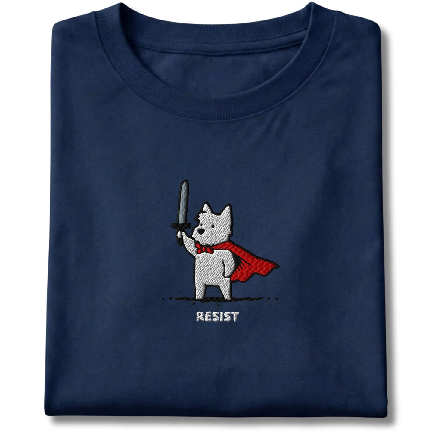 Embroidered Westie Resist Tee