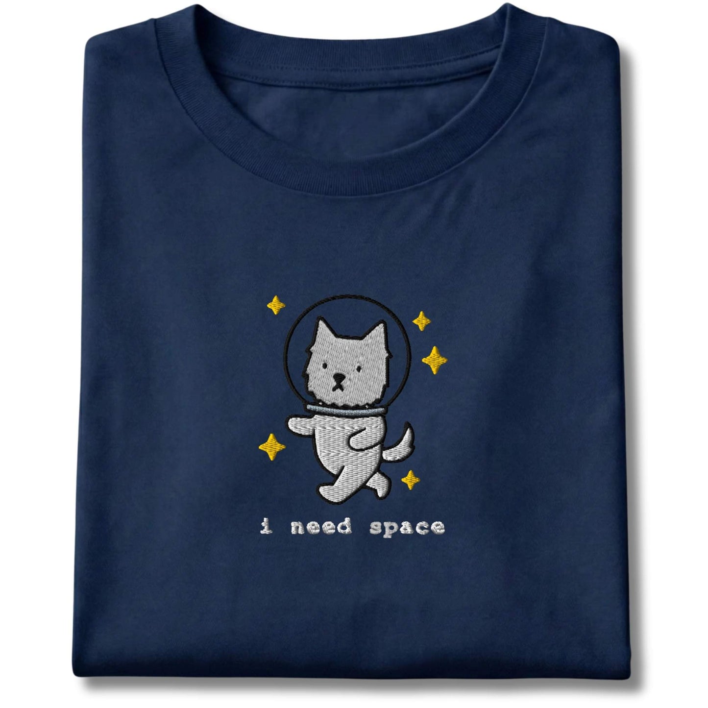 Embroidered Westie I Need Space Tee