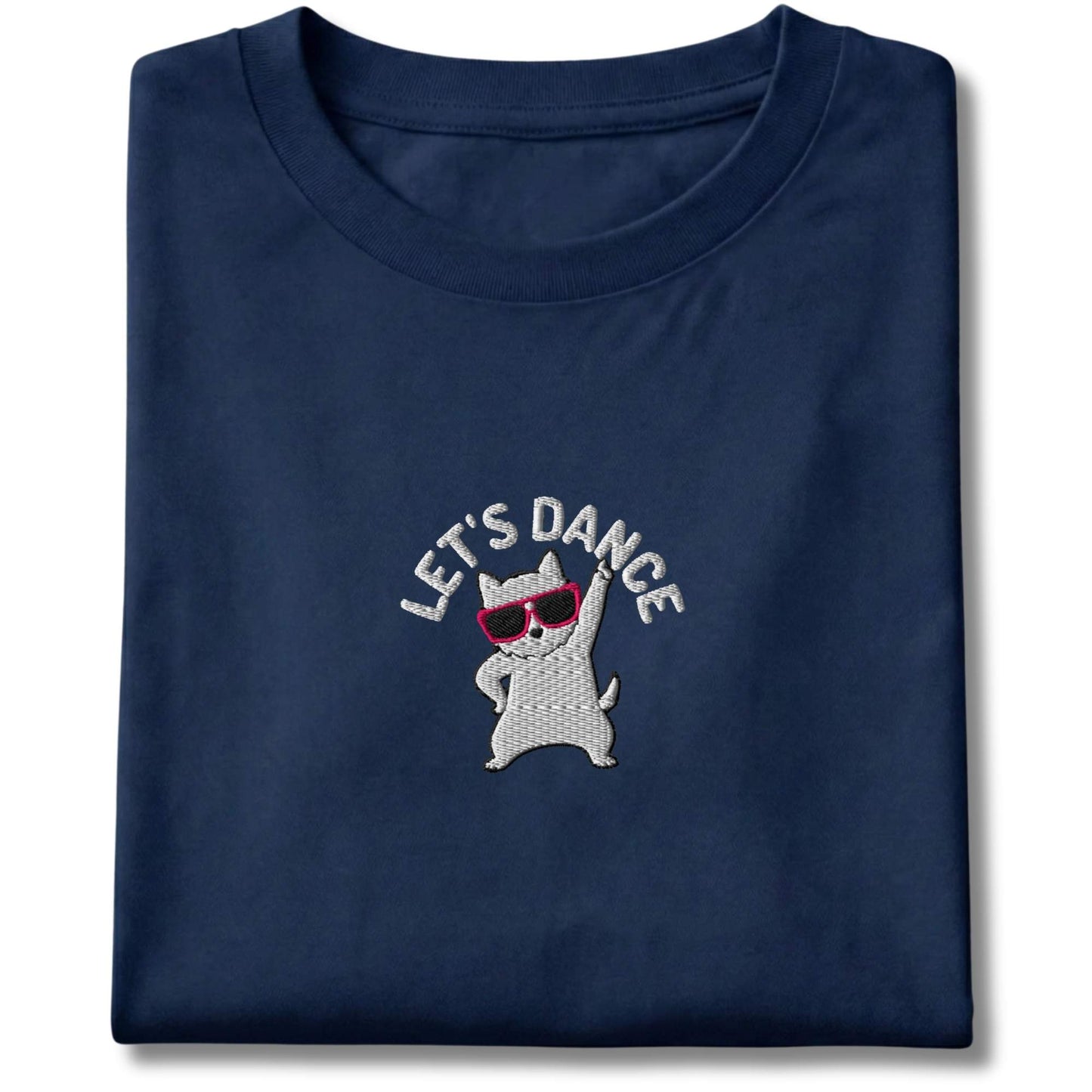 Embroidered westie Lets Dance Tee