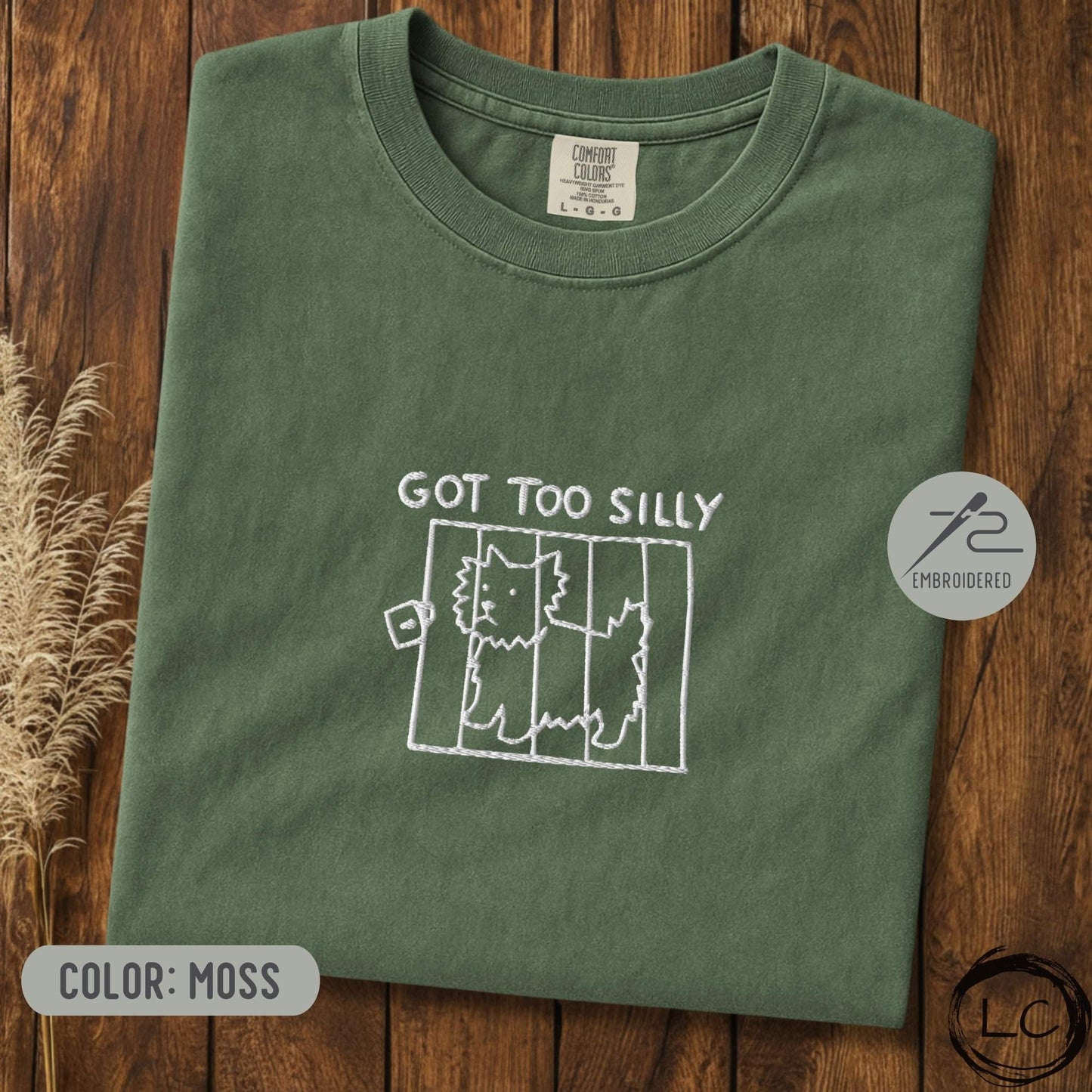 Embroidered Westie Got Too Silly T-Shirt