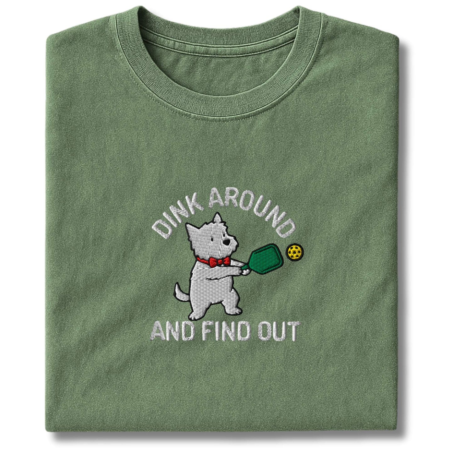 Embroidered Westie Dink Around T-Shirt