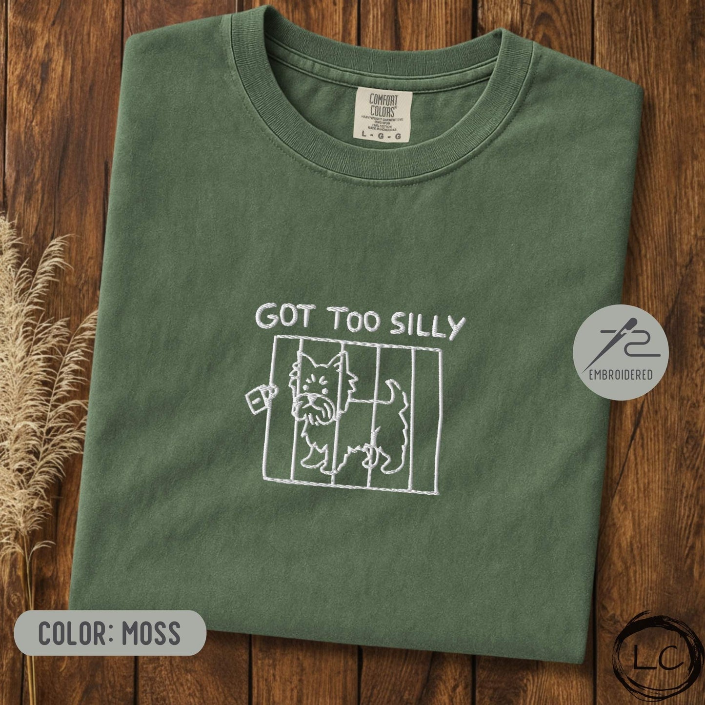 Embroidered Yorkie Got Too Silly T-Shirt