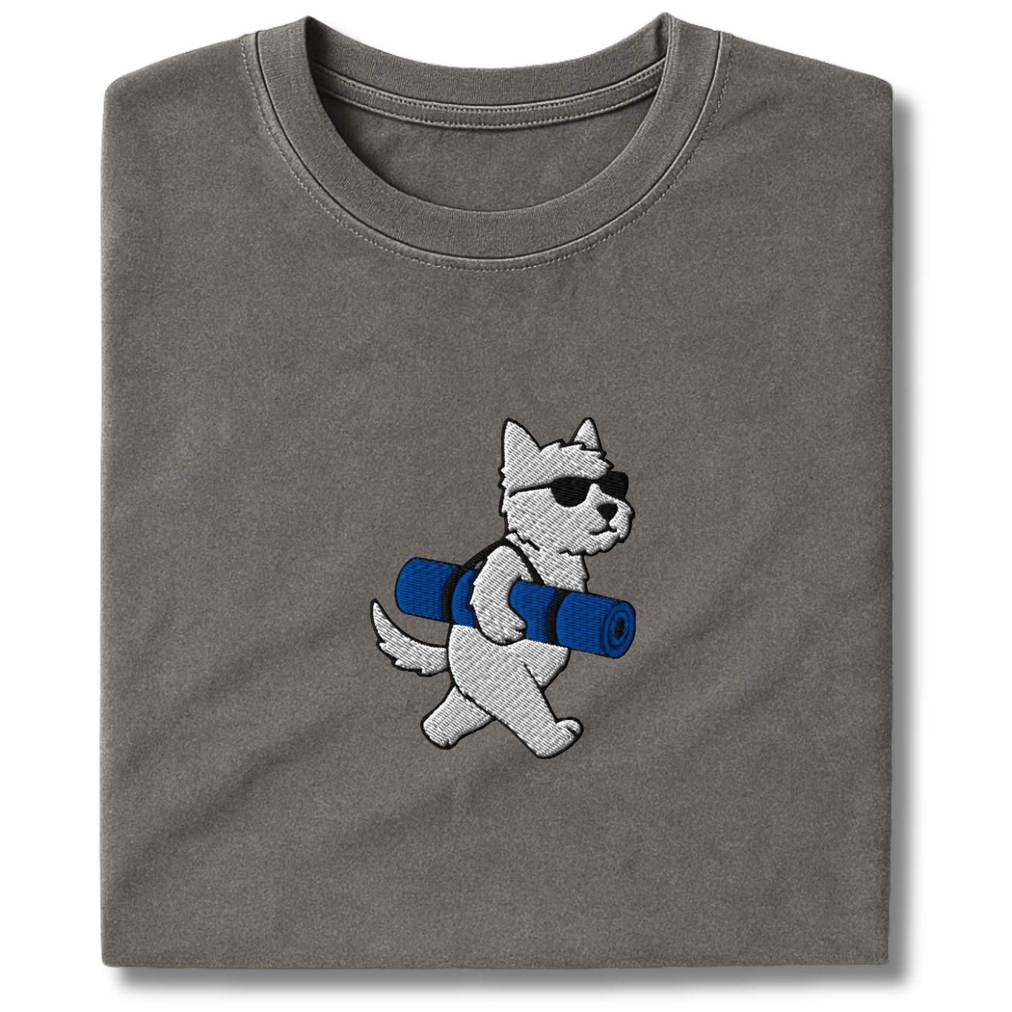 Embroidered Westie Yoga T-Shirt