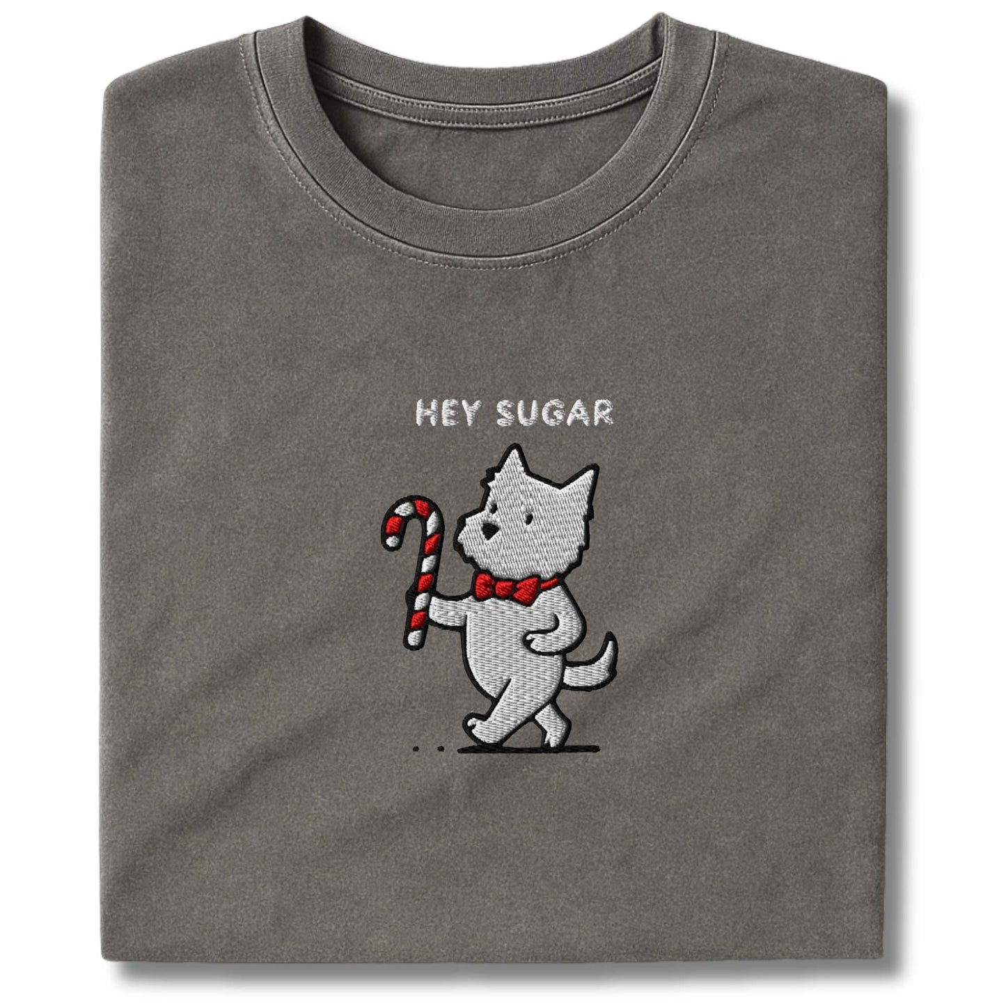 Embroidered Westie Hey Sugar T-Shirt