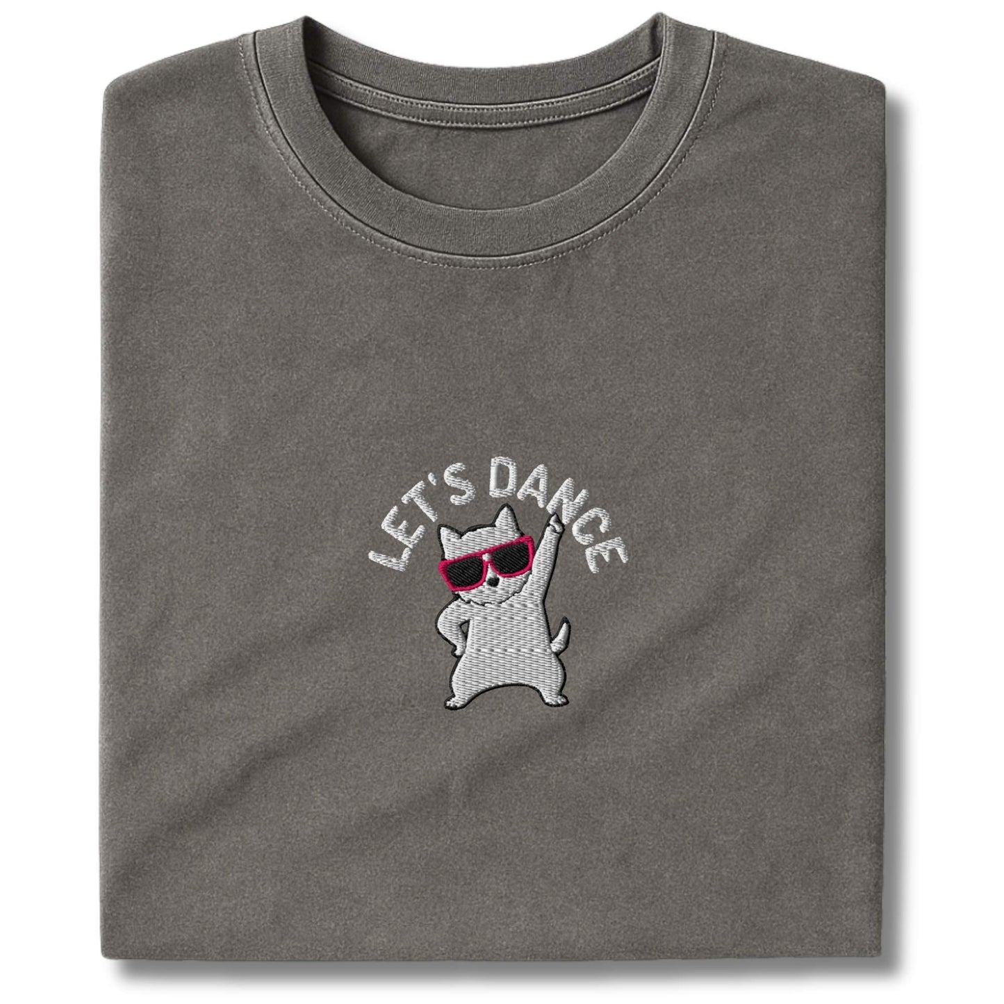 Embroidered westie Lets Dance T-Shirt