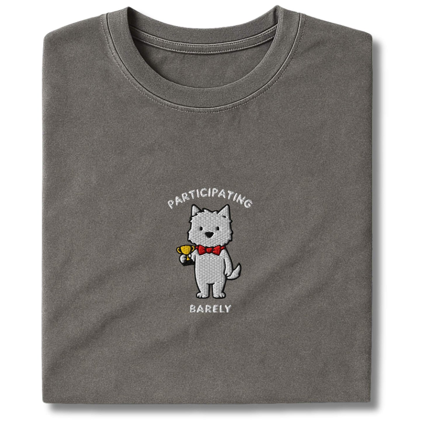 Embroidered Westie Participating T-Shirt