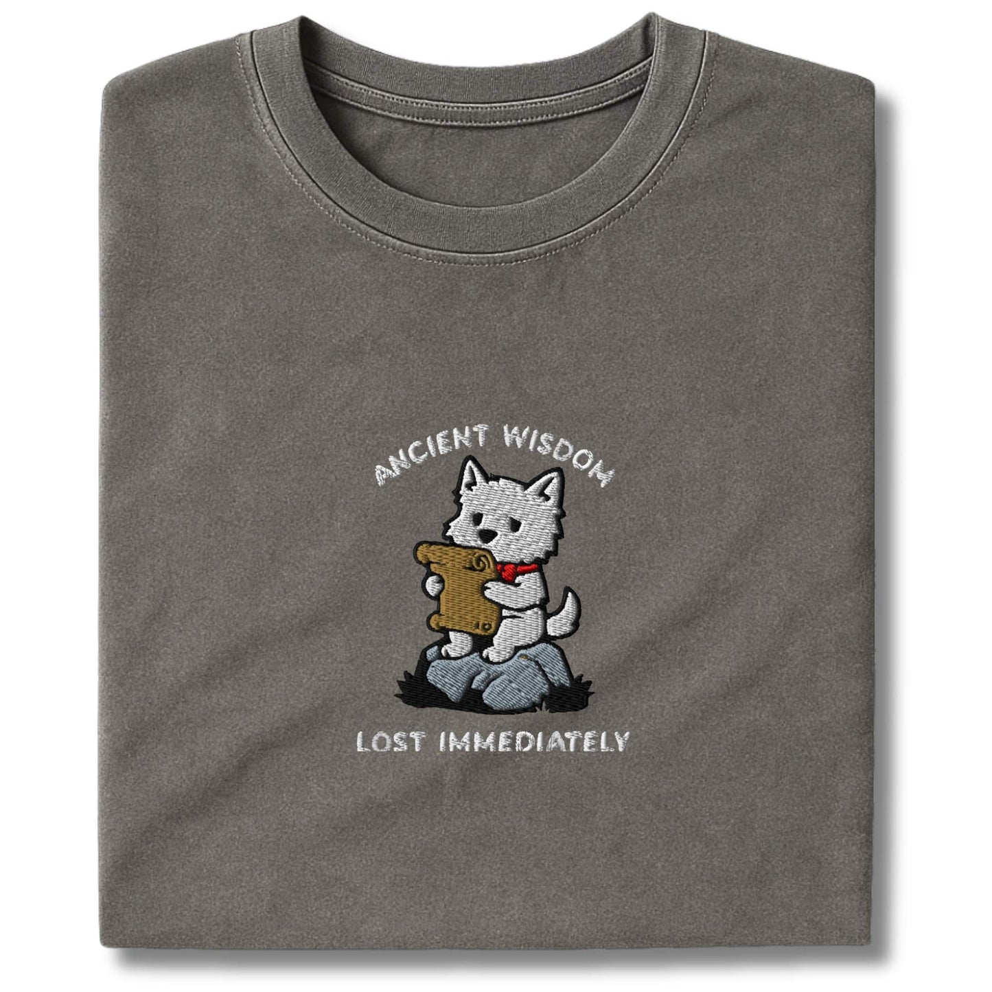 Embroidered Westie Wisdom T-Shirt