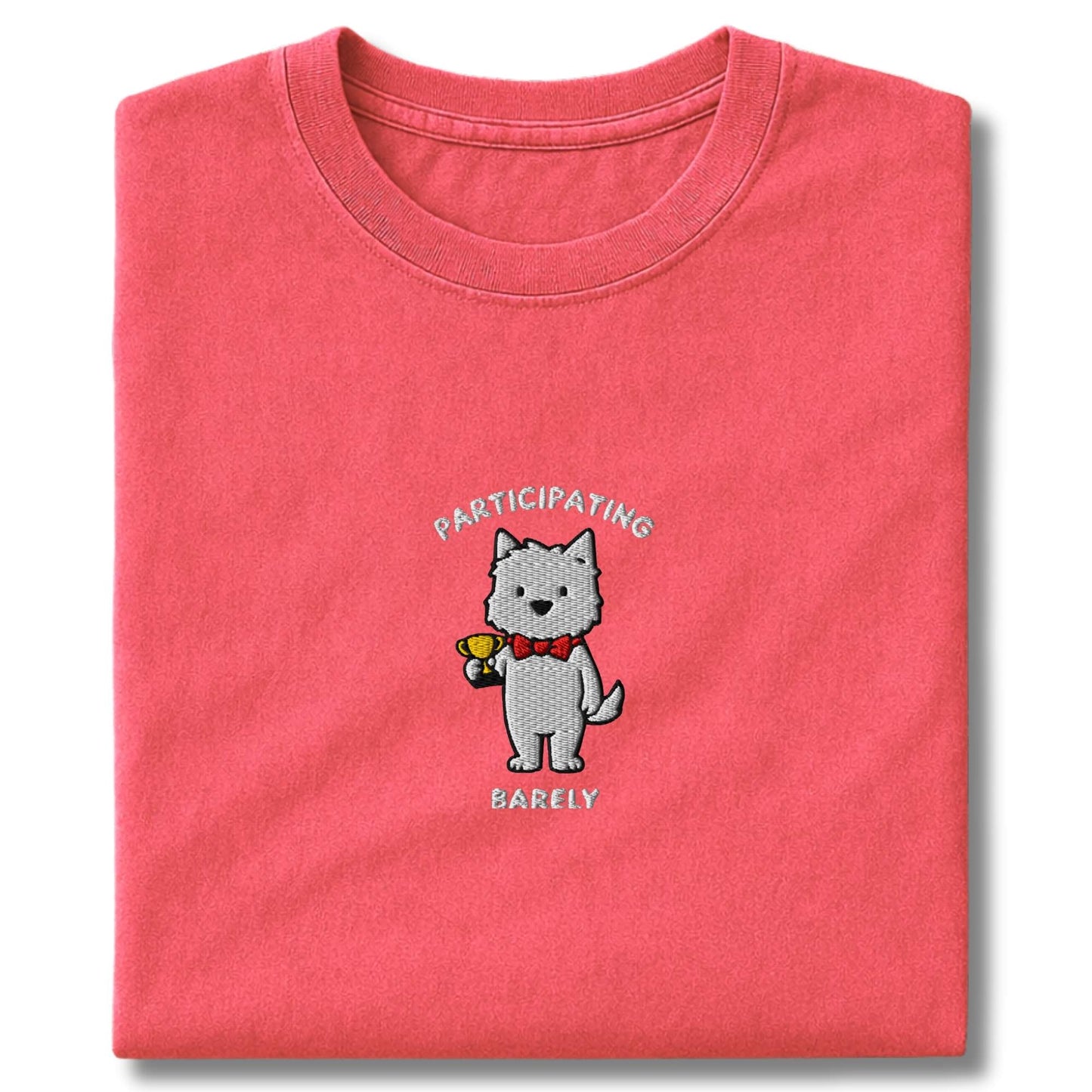 Embroidered Westie Participating T-Shirt