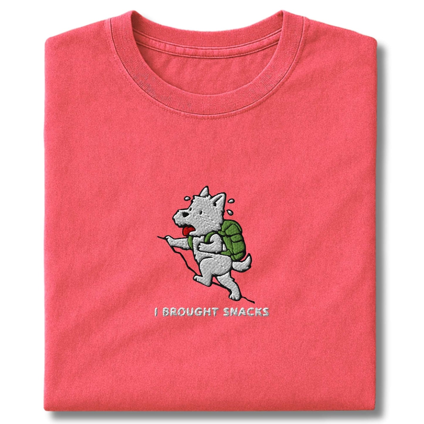 Embroidered Westie I Brought Snacks T-Shirt