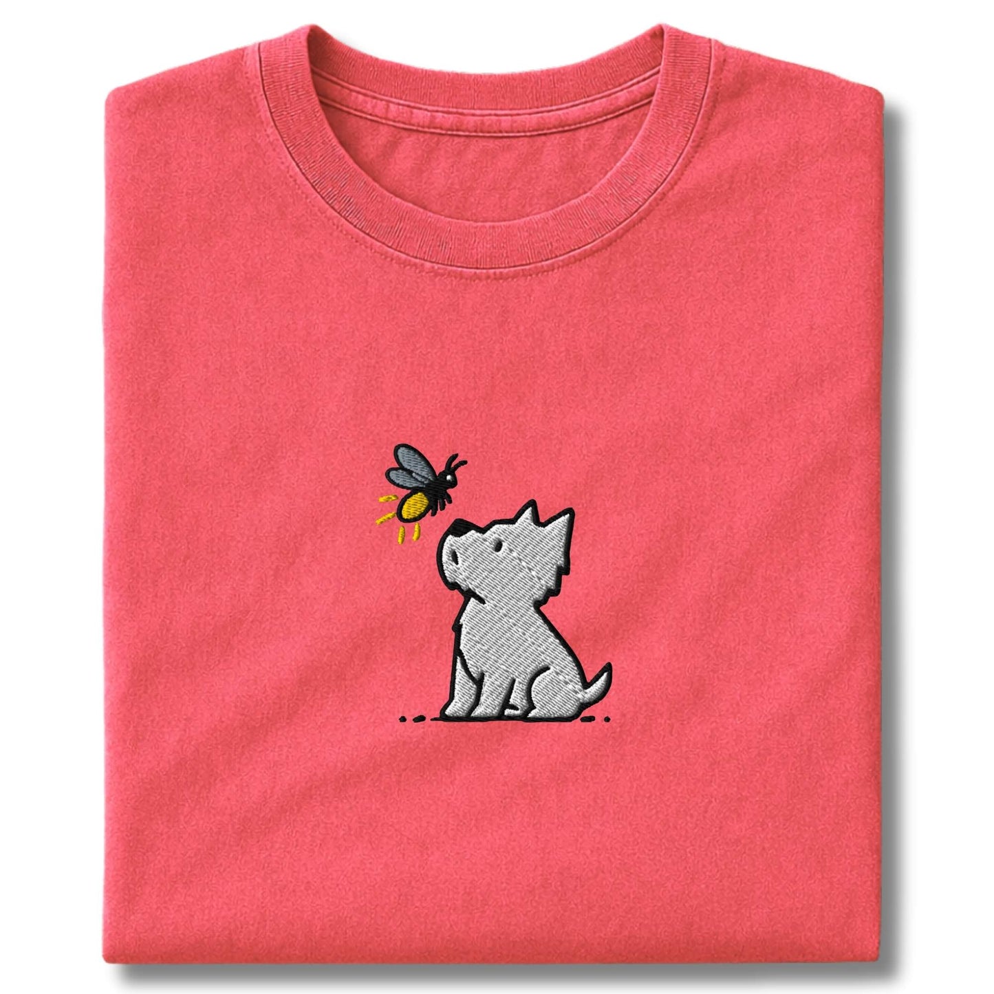 Embroidered Westie and Firefly T-Shirt