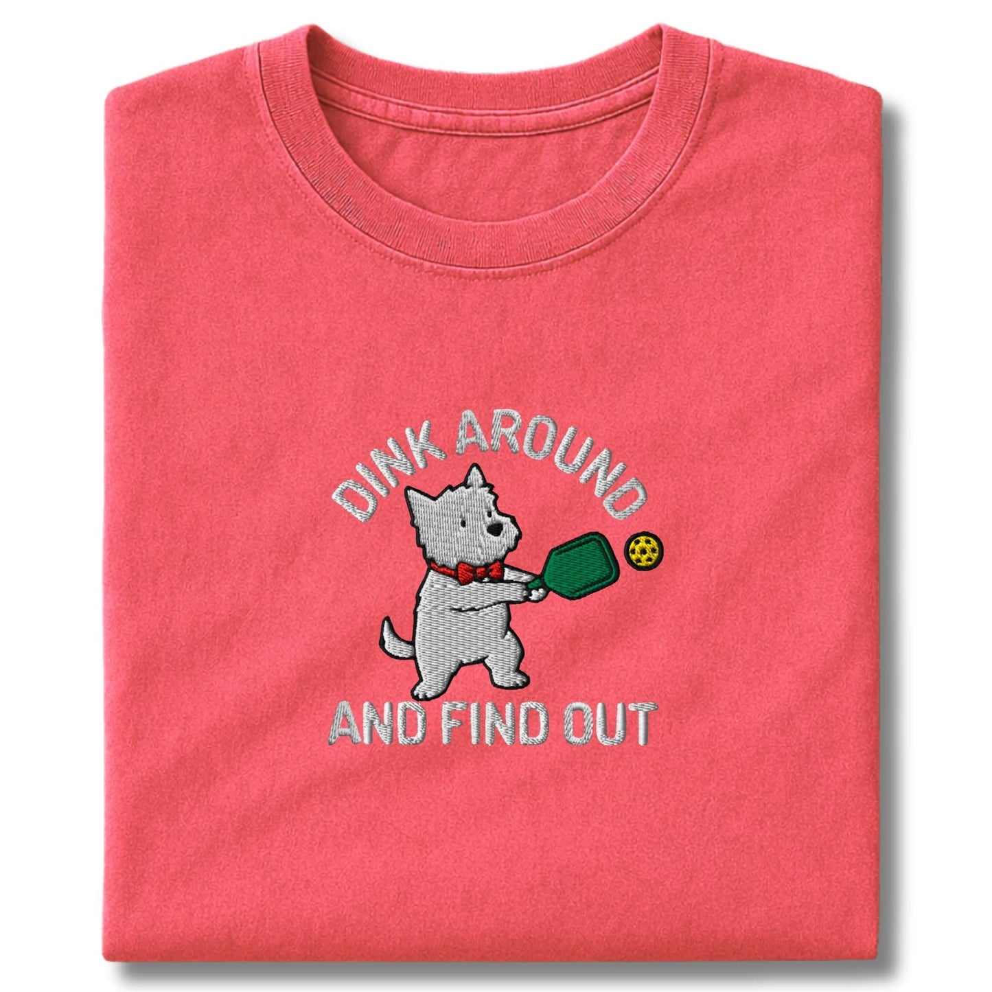 Embroidered Westie Dink Around T-Shirt